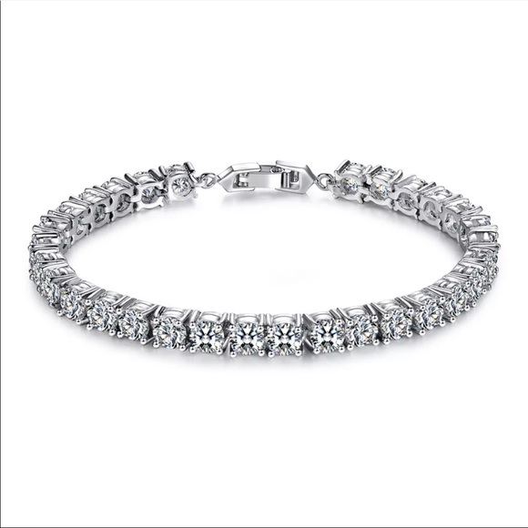NEW 5MM 925 STERLING SILVER TENNIS BRACELET, NICE BRACELET, CUTE BRACELET - Picture 6 of 6